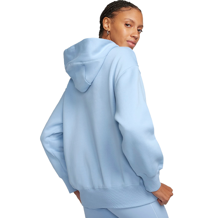 Hanorac Nike W NSW STYLE FLC PO HOODIE OS XS Albastru deschis Femei photo 2